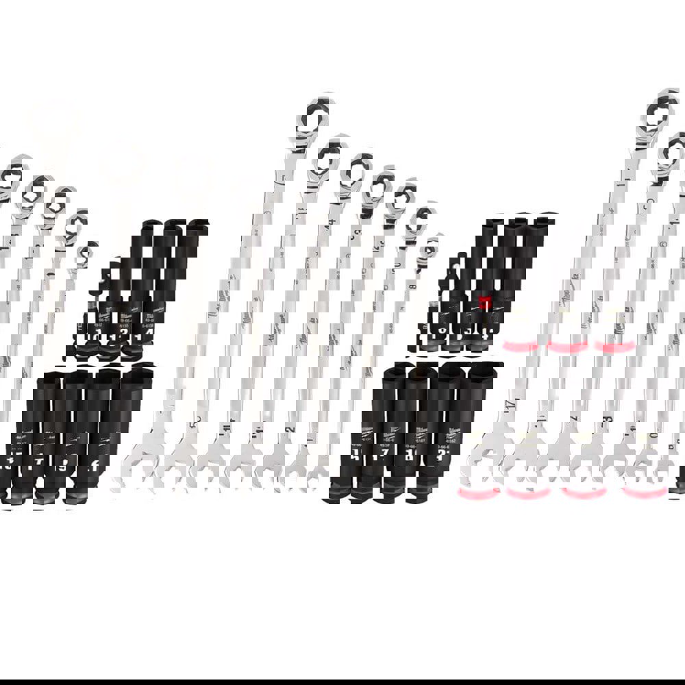 Wrench Sets; Tool Type: Ratcheting Combination Wrench ; Set Type: Ratcheting Combination Wrench ; System Of Measurement: Metric ; Size Range: 8 mm - 17 mm ; Container Type: Storage Tray ; Wrench Size: 8 mm; 10 mm; 12 mm; 13 mm; 14 mm; 15 mm; 17 mm